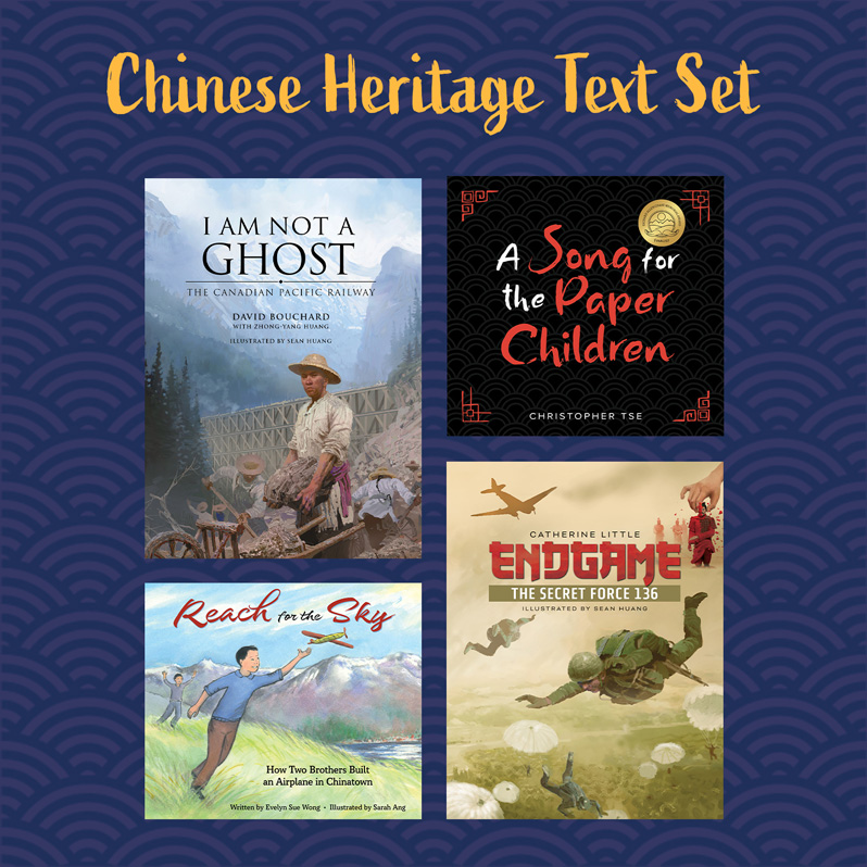An image of books available from Plumleaf about Chinese Heritage. 
