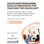 Opportunities from the Montreal Holocaust Museum